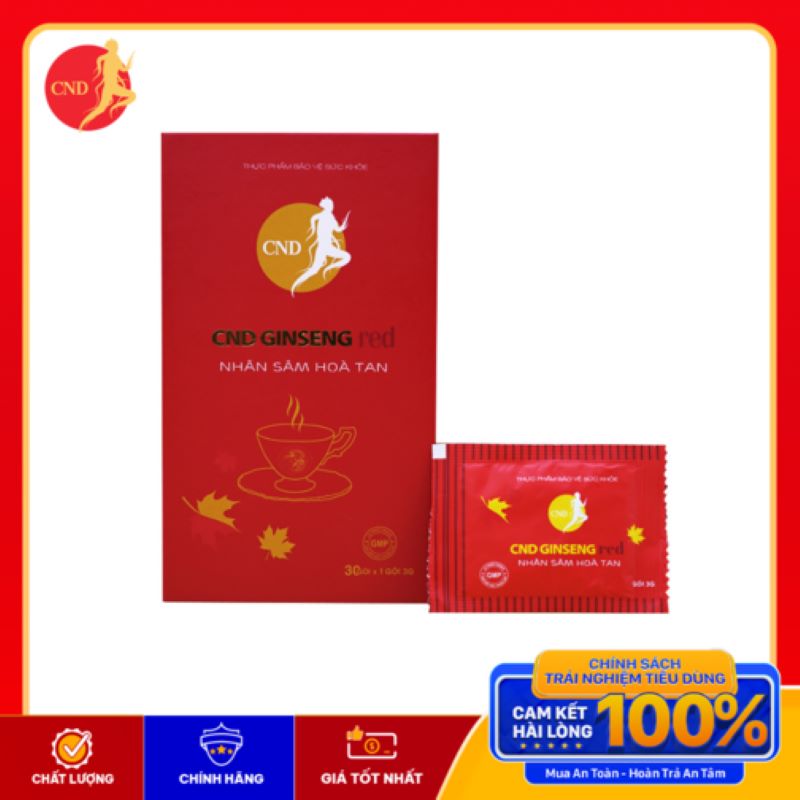 Nhân sâm hòa tan CND Ginseng Red 30 gói 4
